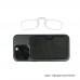 Очки для чтения с чехлом из искусственной кожи с поддержкой MagSafe. ThinOptics Readers + Black MagSafe Faux Leather Universal Pod 3
